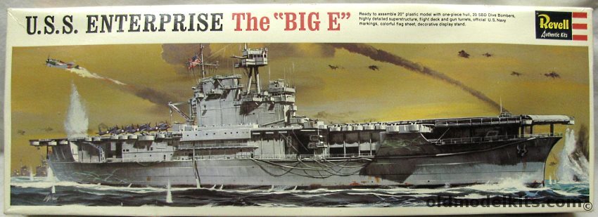 Revell 1/490 USS Enterprise CV6  Aircraft Carrier, H378-300 plastic model kit